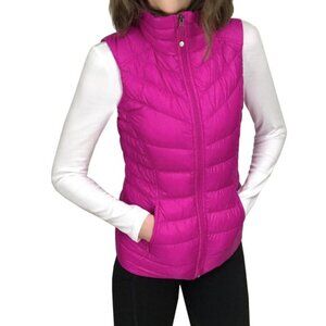 Athleta New Downalicious Deluxe Vest Pink Down
